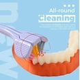 thumbnail image 3 of 2 Pcs Randomcolor Three-Sided Soft Hair Toothbrush-Wrap-Around Design,All-Round Cleaning and Stain Removal Home Version,Deeply and Thoroughly to Clean Teeth and Gums Accessories,Manual Toothbrushes, 3 of 8