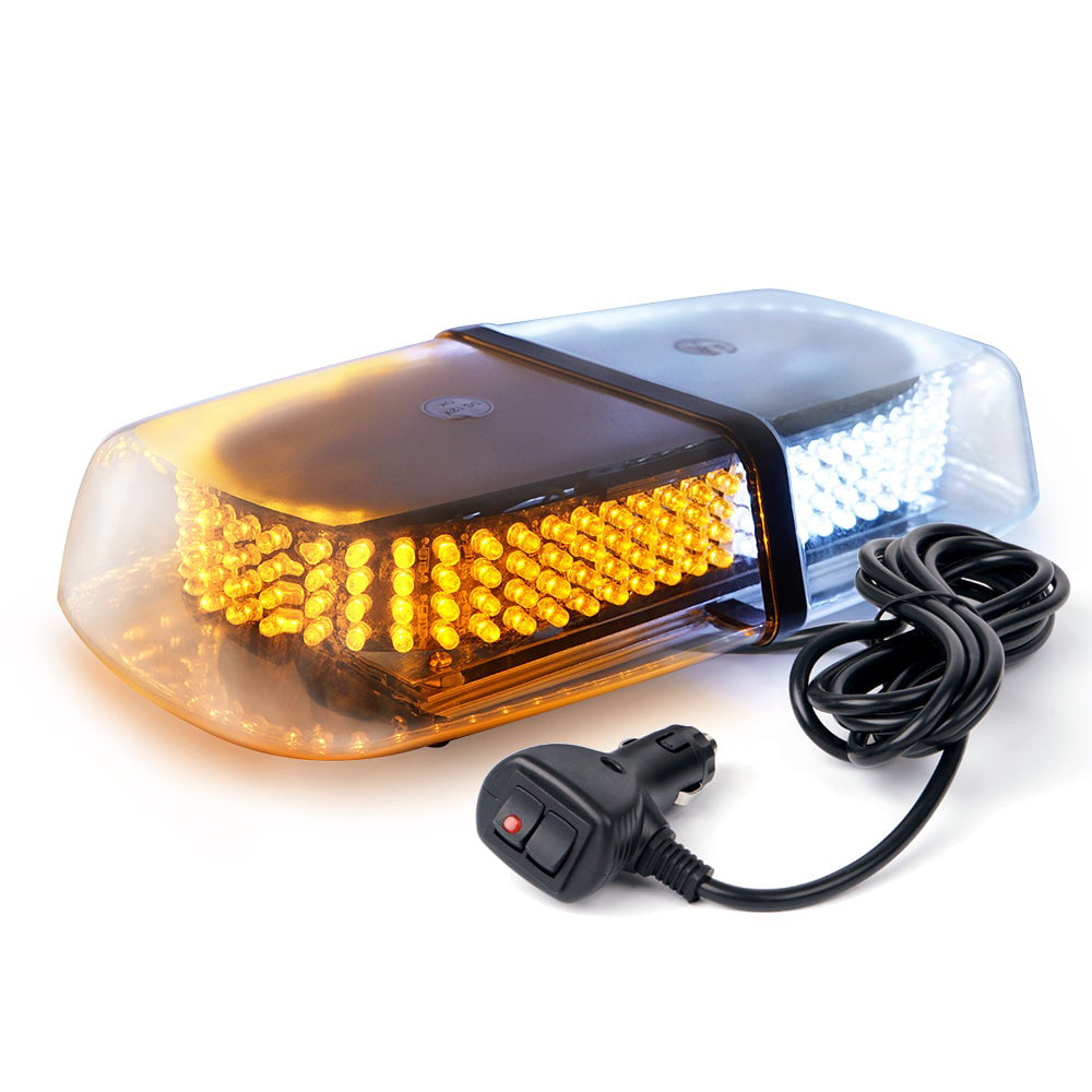 Xprite Amber/Yellow 40 LED Strobe Light Bar Magnetic Flashing Emergency Warning 