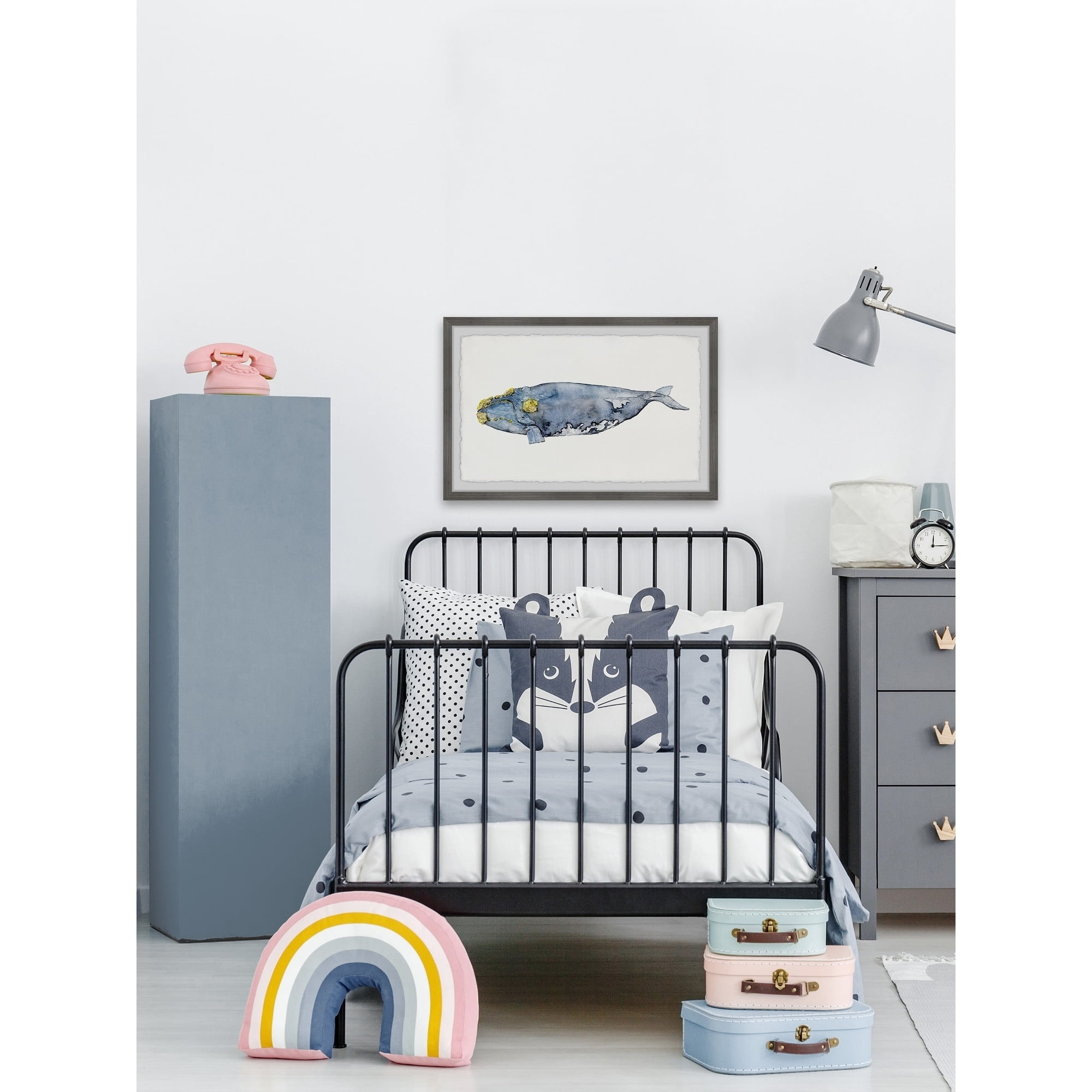 Marmont Hill Mossed Whale by Rachel Byler Framed Wall Art