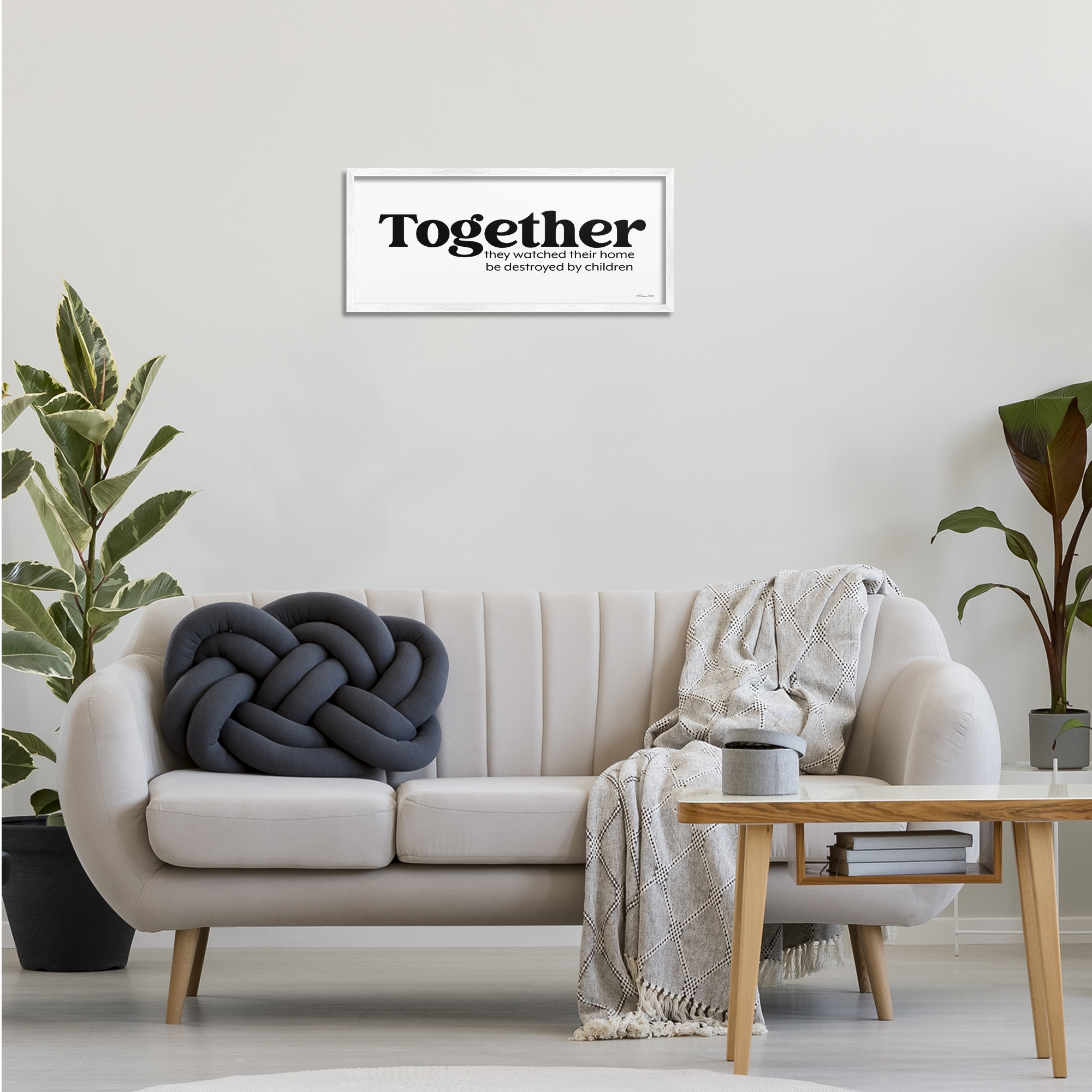 Stupell Industries Funny Parenting Sentiment Novelty Painting White Framed Art Print Wall Art, 24 x 10