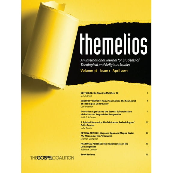 Themelios: Themelios, Volume 36, Issue 1 (Paperback)
