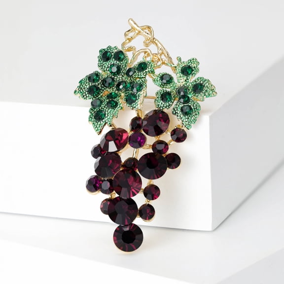 STOBOK Fashion Grape Brooch Zinc Alloy Brooches for Women Fashion Large 1Pack