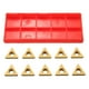 thumbnail image 2 of Insertos de material acero de Tungsteno Zulema Triangular Dorado Herramientas de Torneado X10, 2 of 6