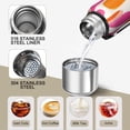 thumbnail image 3 of 20 Oz Red and Orange Modern Art Geometric Coffee Tumbler Double Wall Insulated Stainless Steel Water Bottle | Metal Reusable Thermoses Flask with Cup Cap | Leak & Sweat Proof with Anti-Dust Lid, 3 of 7