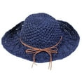 thumbnail image 2 of Womens Sun Hats Wide Brim Summer Beach Hat for Women Foldable Travel Straw Hat UPF50+, 2 of 8