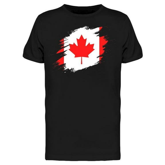 Canadian Flag Paint   T-Shirt Men -Image by Shutterstock, Male Medium