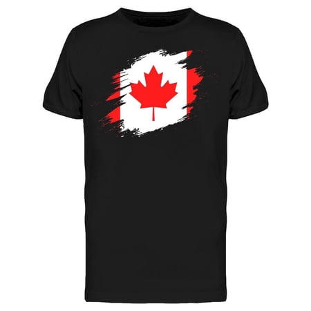Canadian Flag Paint T-Shirt Men -Image by Shutterstock Male x-Large