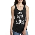 thumbnail image 1 of Sun, sand and a Ring on my hand Racerback Tank, 1 of 2