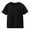 Black, variant on Girls Short Sleeve T Shirts Kids Solid Color Crewneck Summer Basic Oversized Tops Fashion Tees Outdoor Travel for Boys and Girls 5-14 Years