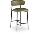 thumbnail image 4 of Meridian Furniture Lupita Olive Vegan Leather Counter Stool (Set of 2), 4 of 21