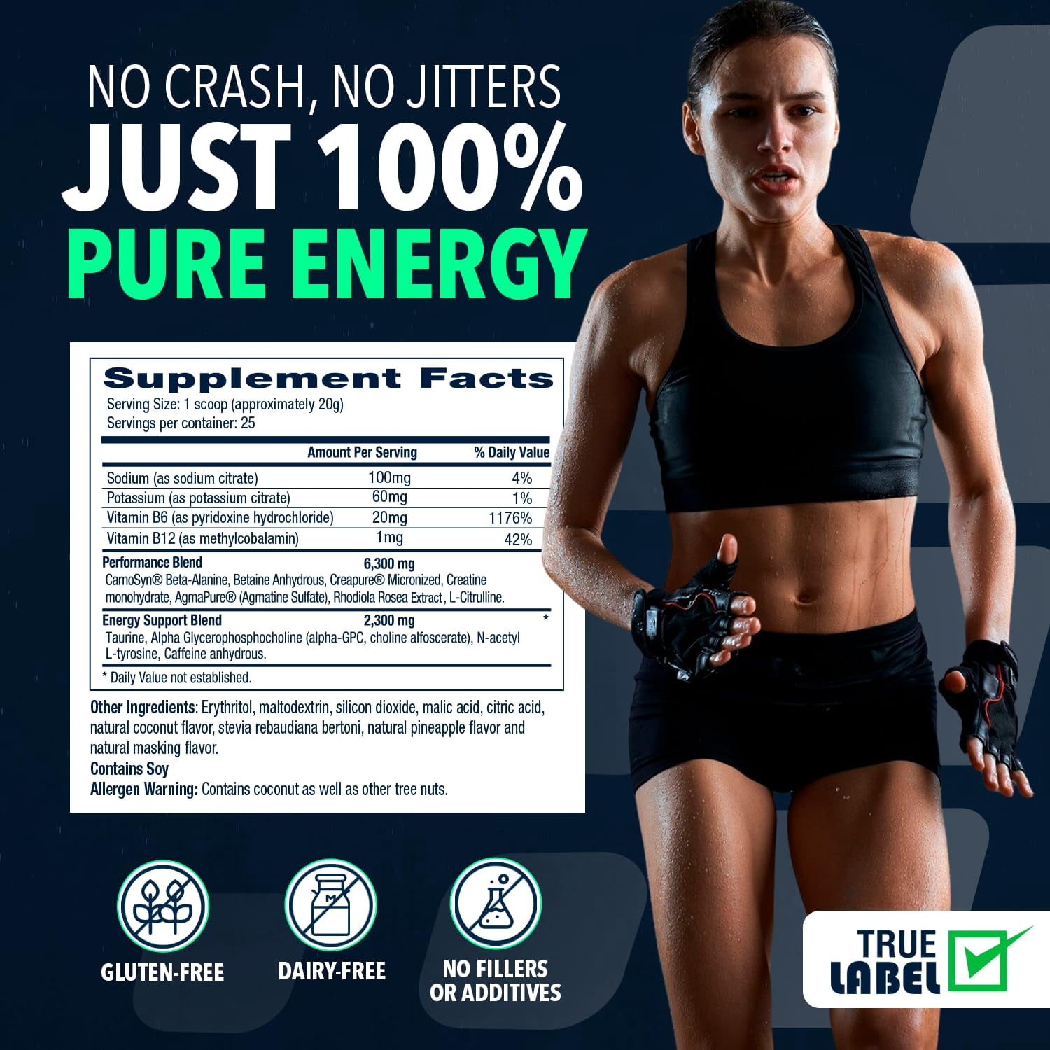 NF Sports Pre-Workout Powder – Energy, Focus, Strength & Endurance Support for Men & Women – Strawberry Lemonade – 25 Servings