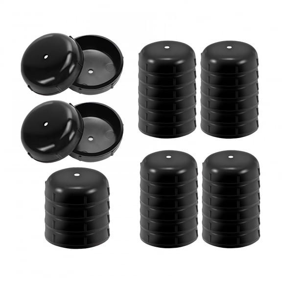 LAMIRO 32 Pieces Patio Furniture Glides Round Floor Protectors Replacement Leg Feet Caps for End Cap Insert Cup Sliders Lawn Furniture