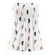 thumbnail image 3 of Verano camisetas sin mangas para las mujeres Camiseta sin mangas Bandeau sin tirantes a rayas para mujer, camiseta informal sin mangas para vacaciones de verano, camiseta holgada de tubo (Pink, S), 3 of 5