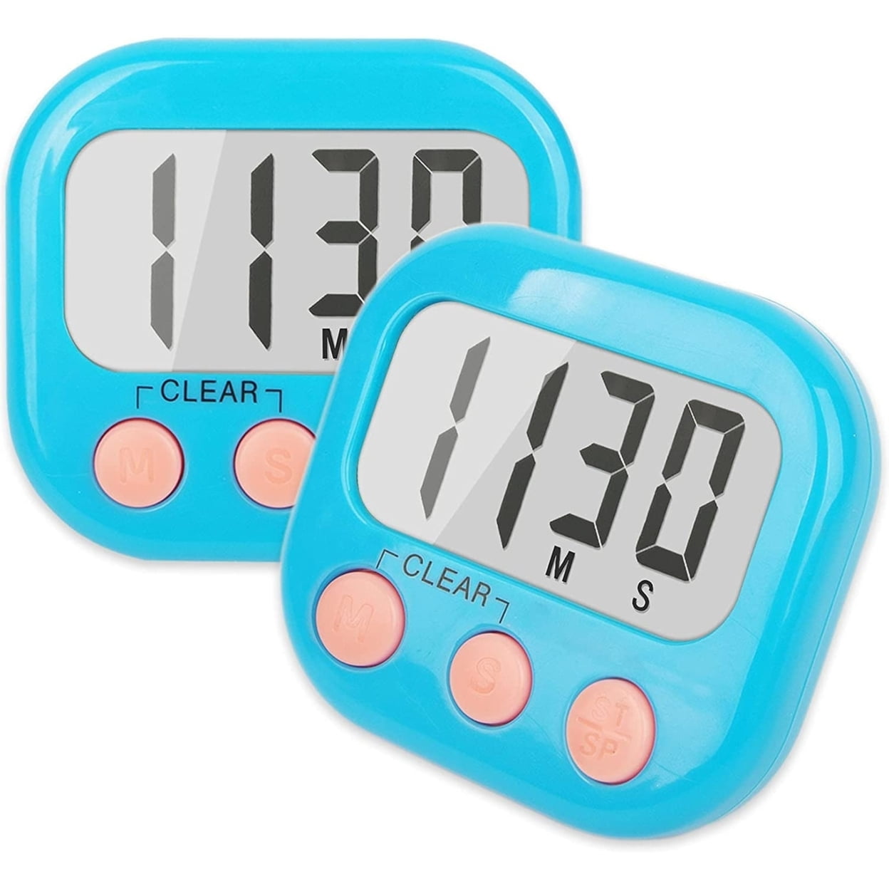 Digital Kitchen Timer, Big Digits Loud Alarm Backing Stand Lcd
