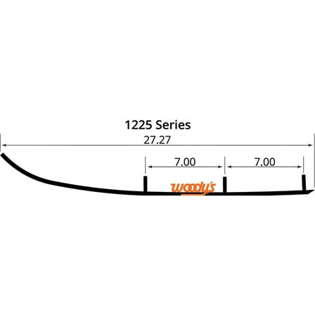 Woodys Ace 4" Carbide Wearbar Runners (AP4-1225)
