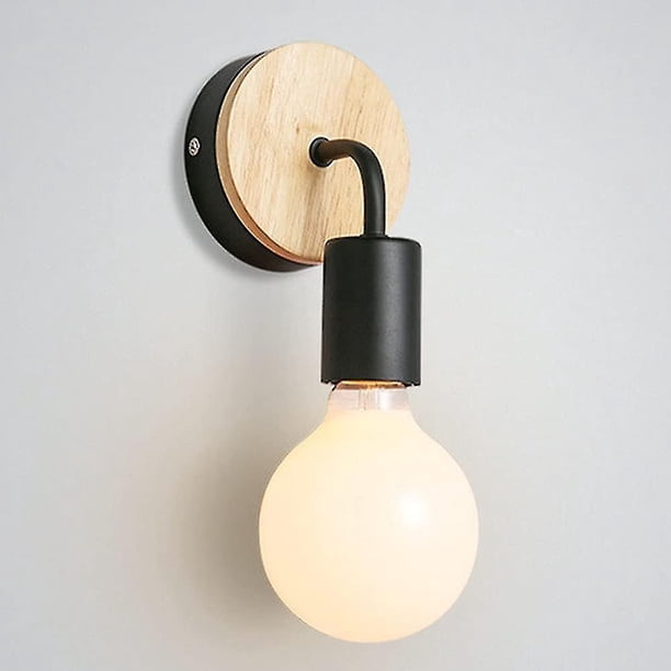Wandlampe Spiegel-scheinwerfer Moderne Schwarz Spiegelleuchte (holz + Eisen)badlampe Schminklicht Innen Dekoration Wandleuchte Hy