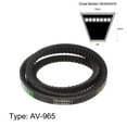 thumbnail image 2 of Unique Bargains 965mm Inner Girth 10mm Width Cogged V Belts Rubber Drive Belt for Power Transmission, 2 of 6