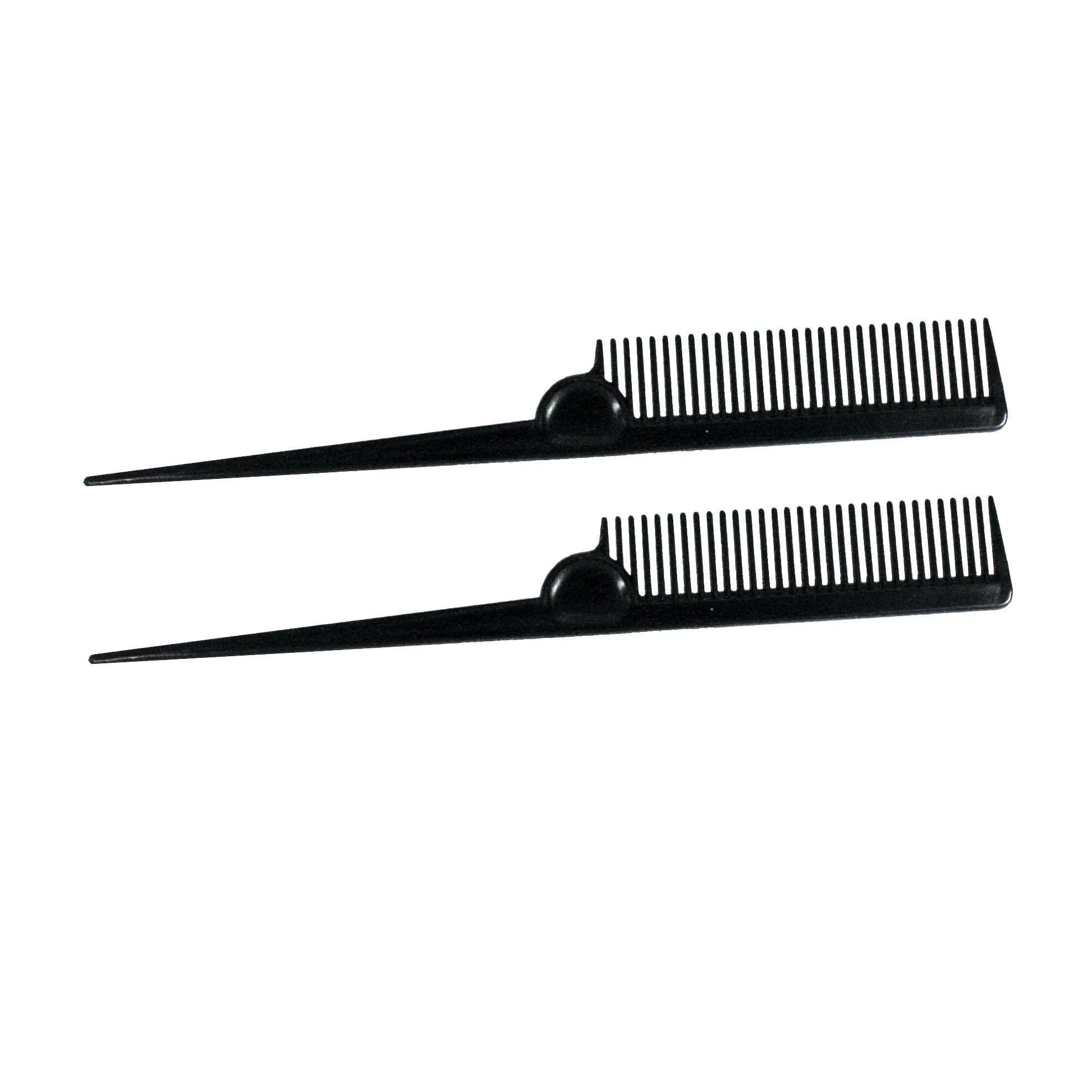 8' Plastic Rat Tail Course Tooth Comb (2 Pack)