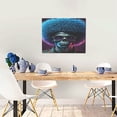thumbnail image 5 of Lsque Punk Style Blue Haired Skull Print Wall Art – Decorative Picture for Living Room, Bedroom, and Office (Horizontal), 5 of 6