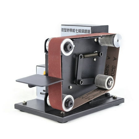 

Wuzstar Mini Belt Sander 96W 8000rpm Electric Polishing Grinding Belt Machine Grinder with 10Pcs Belts 7 Gear Adjustable