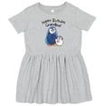 thumbnail image 3 of Inktastic Happy Birthday, Grandpa Cute Penguins Girls Toddler Dress, 3 of 5