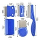 thumbnail image 3 of Peine para pulgas de perro y gato, peine de acero para mascotas, peine multifunción para eliminar pulgas y piojos, azul, con pelo flotante, para gatos y mascotas, juego de 6 piezas, 3 of 6