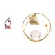 thumbnail image 5 of Figura decorativa de bola de cristal de resina con diseño abstracto, ideal para dormitorio, oficina, tienda, estantería, pasillo, chimenea o cajón., 5 of 8