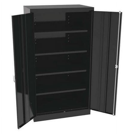 Tennsco Storage Cabinet,66"x36"x24",Black,4Shlv 6624DHBK