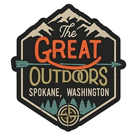 

R and R Imports Spokane Washington The Great Outdoors Design 4-Inch Fridge Magnet