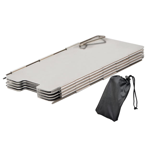 Mini estufa Camping WDOplteas parabrisas 9 Placas para mochilero