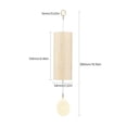 thumbnail image 2 of Campanillas de viento Chakra Chimes de bambú natural, campanillas de viento para meditación, campanillas de viento, 2 of 2