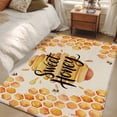 thumbnail image 4 of Spring Honey Bee Area Rugs 2.7'x5', Washable Small Throw Rugs for Kitchen Bedroom, Watercolor Bee Farmhouse Indoor Outdoor Rug Non-Slip Low Pile Carpet Runner Reversible Floor Mats, 4 of 8