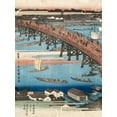 thumbnail image 2 of Hiroshige, Ando 15x18 White Modern Wood Framed Museum Art Print Titled - Woodcut I, 2 of 4