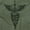 Military Green, variant on Caduceus Medical Symbol Sword Snakes Men's Graphic T Shirt Tees Brisco Brands S