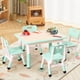 thumbnail image 2 of Mesa Moderna para Niños y Juego de 4 Sillas, Mesa Ajustable de 31.5" con Patas Antideslizantes y Escritorio con Diseño de Grafiti, Juego para Preescolar, 2 of 9