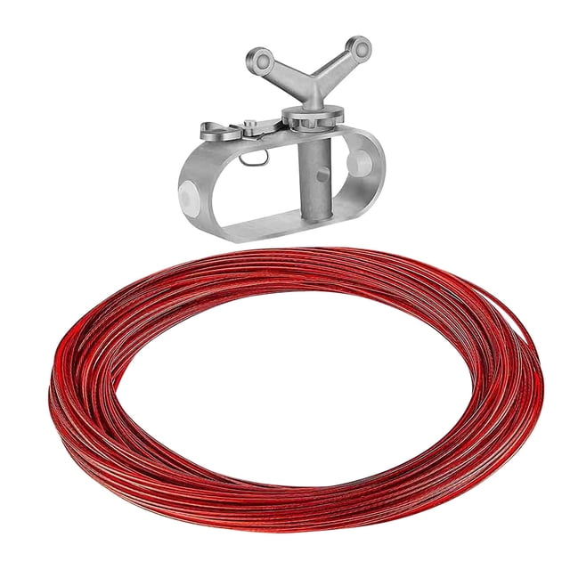 Kabnic Swimming Pool Accessories Swimming Pool Cover Cable Winch Kit for Ground Winter Swimming Pool Cover Swimming Pool Cable Rope Tensioner