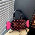thumbnail image 4 of Women Novelty Candy Shaped Polka Dot Handbag, Glossy Faux Leather Mini Crossbody Purse With Dual Carrying Straps, Cute Unique Shoulder Bag For Party Daily Street Outfit Multiple Sweet Colors, 4 of 4