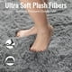 thumbnail image 4 of Alfombra PAGISOFE moderna de felpa gris suave de 2 x 4 pies para dormitorio, 4 of 8