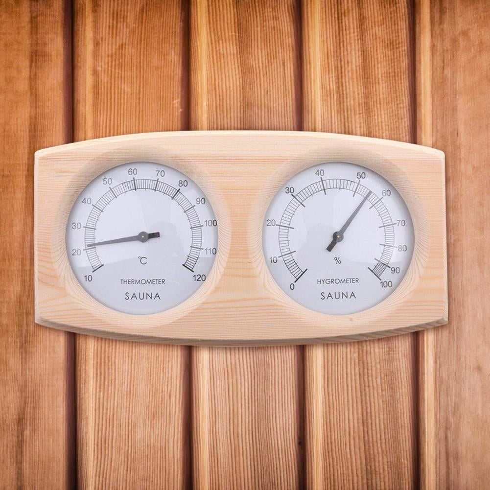 BLEEUS Sauna Thermometer Digital Thermometer Hygrometer For Family For Hotel Sauna Room Travel Essentials ()