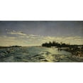 thumbnail image 2 of Frank Buchser 24x14 Gold Ornate Framed and Double Matted Museum Art Print Titled - The Rapids of Saint Marys River (1868), 2 of 4