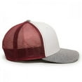thumbnail image 5 of Outdoor Cap RGR-200M Mesh Back, Polyester/Spandex Cap-White/Red/Heathered Grey, 5 of 5