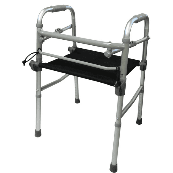 Andadera Ortopedica de Lujo Super confort con Asiento de lona integrado Aluminio