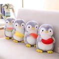 thumbnail image 5 of 25/45cm nuevo pingüino de peluche Animal que sostiene comida pingüinos rellenos familia pequeño peluche peludo para regalo de niños, 5 of 5