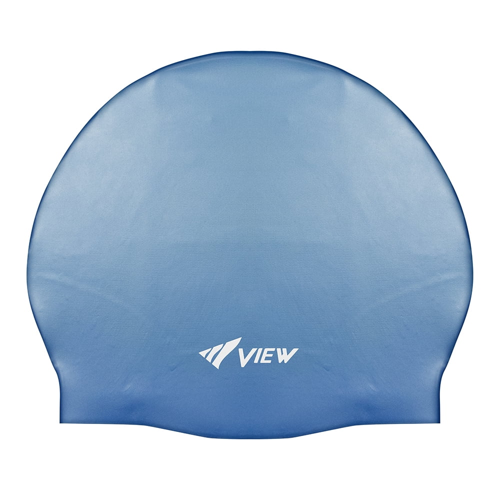 VIEW Swimming Gear Swim Cap Silicone Rubber, Blue