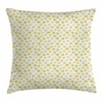 thumbnail image 1 of Floral Throw Pillow Cushion Cover, Summer Kitchen Design Cartoon Shaped Little Flowers Daisy Print, Decorative Square Accent Pillow Case, 20 X 20 Inches, Light Green Yellow and White, by Ambesonne, 1 of 2