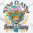 thumbnail image 2 of Cute Stay Classy Sweet and Sassy Baby Girl Short Sleeve Printed Bodysuit Brisco Brands NB, 2 of 6