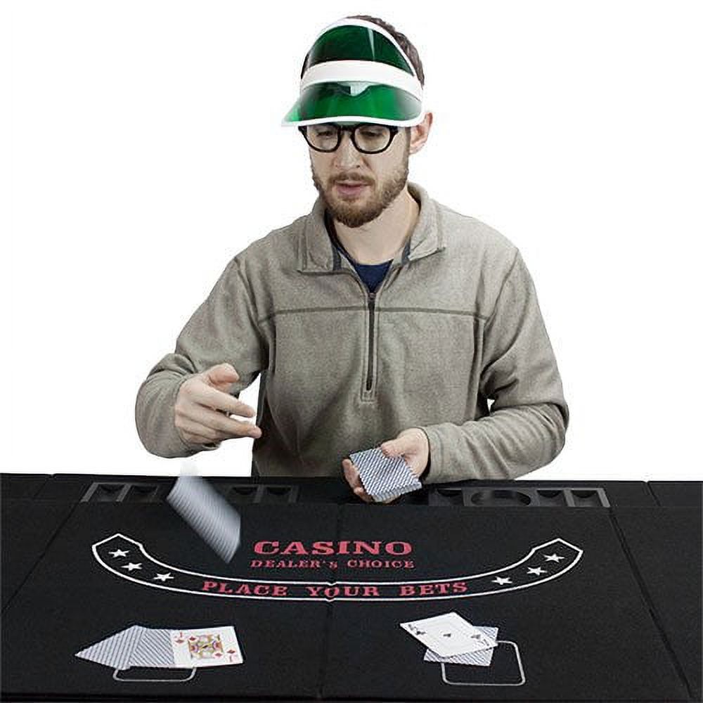 Brybelly 5-in-1 Poker, Blackjack, Craps, Roulette, Baccarat Folding Tabletop - image 4 of 6