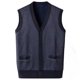 thumbnail image 1 of Chaqueta de Punto de Cuello en V de los Hombres, Abrigo Cálido con Ligero Estiramiento para el Otoño Y el Uso Casual Diario, Blusa en Capas de Moda, 1 of 5