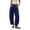 Navy, variant on Tqcoqu Barrel Pants for Women,Baggy High Waisted Wide Leg Trousers,Lightweight Summer Y2k Pants with Pockets,Black Women's M-XXL
