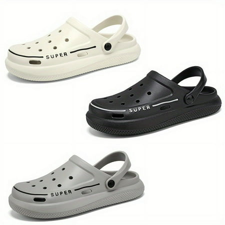 

Men s Solid Clogs Hollow Out Breathable Fashion Beach Water Shoes Indoor Outdoor Non Slip Slippers For Outdoor Events